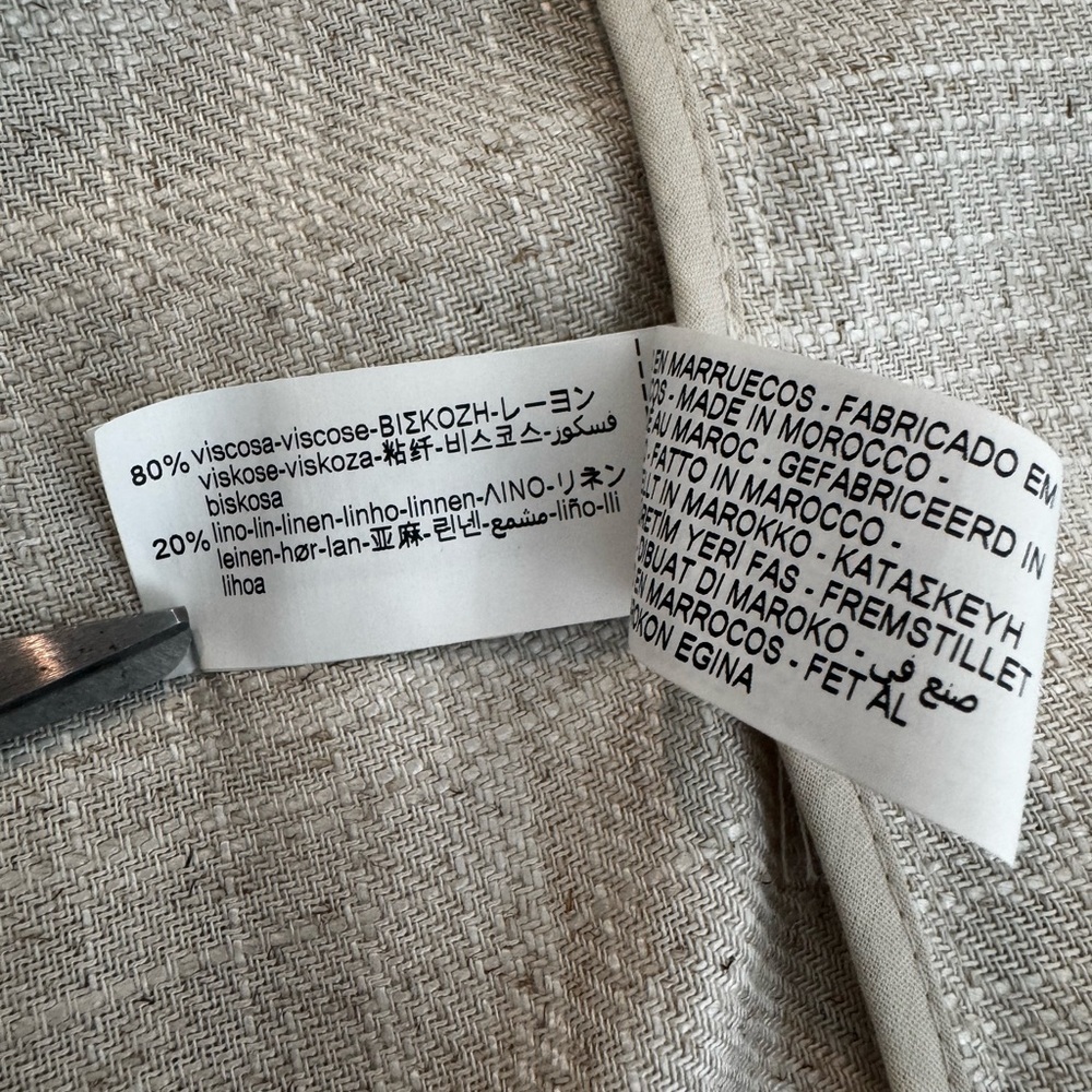 🌿 Zara Frayed Rustic Trench Coat – Size XS/S – NEW - Picture 9 of 10